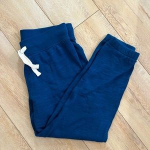 JCrew Malibu terry jogger. Royal blu. Elastic waist w drawstring.